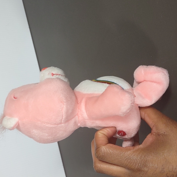•Care Bears Cheer Bear pink rainbow 8.5" Plush Plushie Fairy Core Stuff animals - Picture 4 of 16